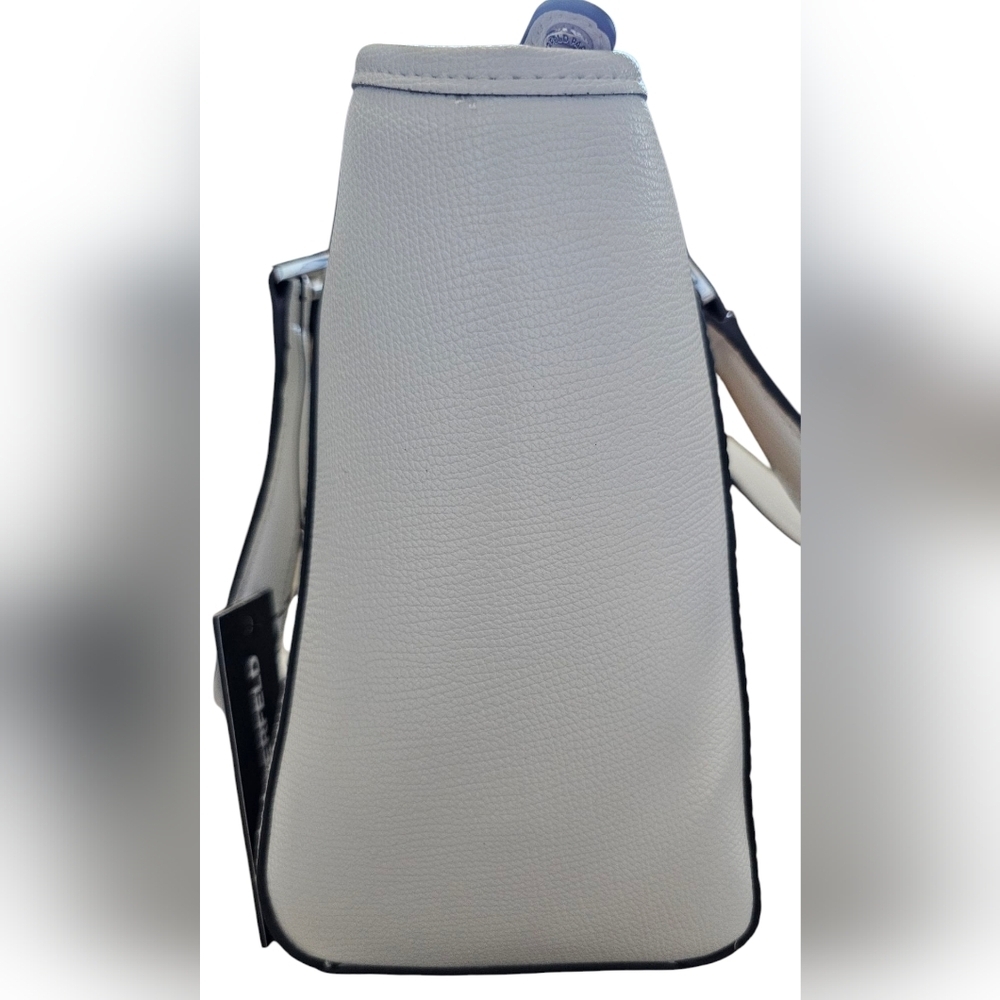 Karl Lagerfeld White Leather And Tan Tweed, Women's Shoulder/Cross Body, New! - Picture 6 of 9